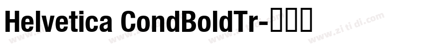 Helvetica CondBoldTr字体转换